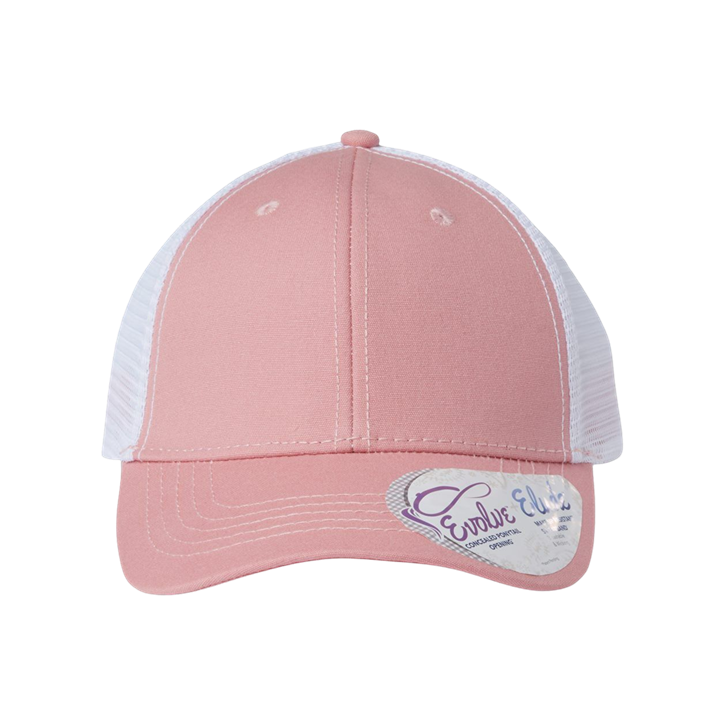 Women's Pink Ponytail Trucker Hat